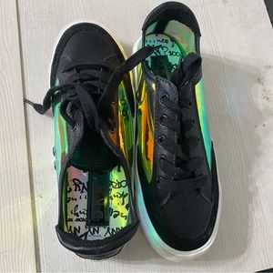 DKNY holographic shoes